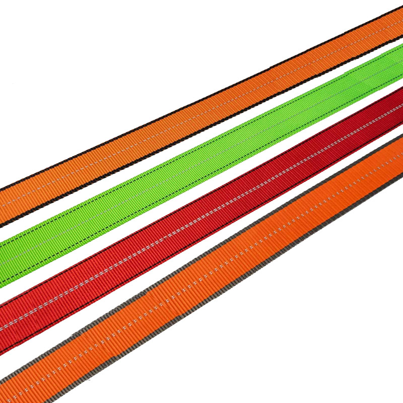 Lichtgevende polyesterband voor tractie van huisdieren